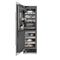 Autograph Edition 24 In. 12.4 Cu. Ft. Column Freezer In Stainless Steel With Graphite Gray Interior And Polished Gold Accents