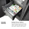 Autograph Edition 24 In. 12.4 Cu. Ft. Column Freezer In Stainless Steel With Graphite Gray Interior And Matte Black Accents