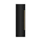 Autograph Edition 24 In. 12.4 Cu. Ft. Column Freezer In Black Stainless Steel With Graphite Gray Interior And Champagne Bronze Accents