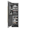 Autograph Edition 24 In. 12.4 Cu. Ft. Column Freezer In Black Stainless Steel With Graphite Gray Interior And Champagne Bronze Accents