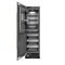 Autograph Edition 24 In. 12.4 Cu. Ft. Column Freezer In Black Stainless Steel With Graphite Gray Interior And Polished Gold Accents