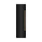 Autograph Edition 24 In. 12.4 Cu. Ft. Column Freezer In Black Stainless Steel With Graphite Gray Interior And Polished Gold Accents