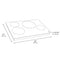 30 In. Induction Cooktop With 4 Burners