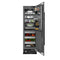 24 In. 12.5 Cu. Ft. Column Refrigerator In Black Stainless Steel With Graphite Gray Interior