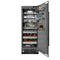 30 In. 16.7 Cu. Ft. Column Refrigerator In Black Stainless Steel With Graphite Gray Interior
