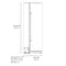 24 In. 12.5 Cu. Ft. Column Refrigerator In White Matte With Graphite Gray Interior