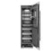 Autograph Edition 24 In. 12.5 Cu. Ft. Column Refrigerator In Stainless Steel With Graphite Gray Interior And Matte Black Accents