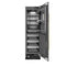 Autograph Edition 24 In. 12.5 Cu. Ft. Column Refrigerator In Black Stainless Steel With Graphite Gray Interior And Polished Gold Accents
