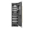 Autograph Edition 24 In. 12.5 Cu. Ft. Column Refrigerator In Satin Stainless Steel With Graphite Gray Interior And Champagne Bronze Accents