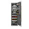 Autograph Edition 24 In. 12.5 Cu. Ft. Column Refrigerator In Satin Stainless Steel With Graphite Gray Interior And Champagne Bronze Accents