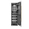 Autograph Edition 24 In. 12.5 Cu. Ft. Column Refrigerator In Satin Stainless Steel With Graphite Gray Interior And Polished Gold Accents
