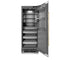 Autograph Edition 30 In. 16.7 Cu. Ft. Column Refrigerator In Satin Stainless Steel With Graphite Gray Interior And Polished Gold Accents