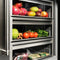 Autograph Edition 30 In. 16.7 Cu. Ft. Column Refrigerator In Satin Stainless Steel With Graphite Gray Interior And Matte Black Accents