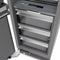Autograph Edition 30 In. 16.7 Cu. Ft. Column Refrigerator In Satin Stainless Steel With Graphite Gray Interior And Matte Black Accents