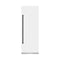 Autograph Edition 30 In. 16.7 Cu. Ft. Column Refrigerator In White Matte With Graphite Gray Interior And Matte Black Accents