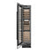 18 In. 9.0 Cu. Ft. Triple Zone 68 Bottle Left Hinge Column Wine Cooler In Black Stainless Steel