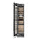 18 In. 9.0 Cu. Ft. Triple Zone 68 Bottle Left Hinge Column Wine Cooler In Satin Stainless Steel