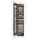 18 In. 9.0 Cu. Ft. Triple Zone 68 Bottle Left Hinge Column Wine Cooler In Satin Stainless Steel