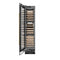 Autograph Edition 18 In. 9.0 Cu. Ft. Triple Zone 68 Bottle Left Hinge Column Wine Cooler In Black Stainless Steel With Polished Gold Accents