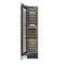 Autograph Edition 18 In. 9.0 Cu. Ft. Triple Zone 68 Bottle Left Hinge Column Wine Cooler In Black Stainless Steel With Polished Gold Accents