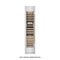 Autograph Edition 18 In. 9.0 Cu. Ft. Triple Zone 68 Bottle Left Hinge Column Wine Cooler In Satin Stainless Steel With Champagne Bronze Accents