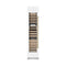 Autograph Edition 18 In. 9.0 Cu. Ft. Triple Zone 68 Bottle Left Hinge Column Wine Cooler In White Matte With Champagne Bronze Accents