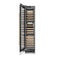 Autograph Edition 18 In. 9.0 Cu. Ft. Triple Zone 68 Bottle Left Hinge Column Wine Cooler In White Matte With Champagne Bronze Accents