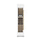 Autograph Edition 18 In. 9.0 Cu. Ft. Triple Zone 68 Bottle Left Hinge Column Wine Cooler In White Matte With Champagne Bronze Accents