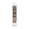 Autograph Edition 18 In. 9.0 Cu. Ft. Triple Zone 68 Bottle Left Hinge Column Wine Cooler In White Matte With Champagne Bronze Accents