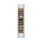 18 In. 9.0 Cu. Ft. Triple Zone 68 Bottle Right Hinge Column Wine Cooler In Satin Stainless Steel