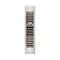 18 In. 9.0 Cu. Ft. Triple Zone 68 Bottle Right Hinge Column Wine Cooler In Satin Stainless Steel