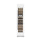18 In. 9.0 Cu. Ft. Triple Zone 68 Bottle Right Hinge Column Wine Cooler In White Matte
