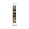 18 In. 9.0 Cu. Ft. Triple Zone 68 Bottle Right Hinge Column Wine Cooler In White Matte