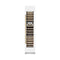 Autograph Edition 18 In. 9.0 Cu. Ft. Triple Zone 68 Bottle Right Hinge Column Wine Cooler In White Matte With Champagne Bronze Accents