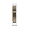 Autograph Edition 18 In. 9.0 Cu. Ft. Triple Zone 68 Bottle Right Hinge Column Wine Cooler In White Matte With Champagne Bronze Accents