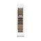 Autograph Edition 18 In. 9.0 Cu. Ft. Triple Zone 68 Bottle Right Hinge Column Wine Cooler In White Matte With Polished Gold Accents