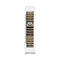 Autograph Edition 18 In. 9.0 Cu. Ft. Triple Zone 68 Bottle Right Hinge Column Wine Cooler In White Matte With Polished Gold Accents