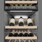 Autograph Edition 18 In. 9.0 Cu. Ft. Triple Zone 68 Bottle Right Hinge Column Wine Cooler In White Matte With Matte Black Accents