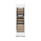 24 In. 12.4 Cu. Ft. Triple Zone 100 Bottle Column Wine Cooler In White Matte