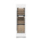24 In. 12.4 Cu. Ft. Triple Zone 100 Bottle Column Wine Cooler In White Matte