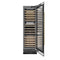 Autograph Edition 24 In. 12.4 Cu. Ft. Triple Zone 100 Bottle Column Wine Cooler In Black Stainless Steel And Champagne Bronze Accents