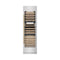 Autograph Edition 24 In. 12.4 Cu. Ft. Triple Zone 100 Bottle Column Wine Cooler In Satin Stainless Steel And Polished Gold Accents