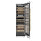 Autograph Edition 24 In. 12.4 Cu. Ft. Triple Zone 100 Bottle Column Wine Cooler In Satin Stainless Steel And Polished Gold Accents