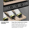 Autograph Edition 24 In. 12.4 Cu. Ft. Triple Zone 100 Bottle Column Wine Cooler In White Matte And Champagne Bronze Accents