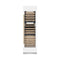 Autograph Edition 24 In. 12.4 Cu. Ft. Triple Zone 100 Bottle Column Wine Cooler In White Matte And Polished Gold Accents