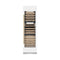 Autograph Edition 24 In. 12.4 Cu. Ft. Triple Zone 100 Bottle Column Wine Cooler In White Matte And Polished Gold Accents