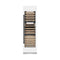 Autograph Edition 24 In. 12.4 Cu. Ft. Triple Zone 100 Bottle Column Wine Cooler In White Matte And Matte Black Accents