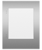Framed Stainless Right-Hinge Door Panel for Integrated Undercounter Wine & Beverage, 60cm
