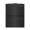 24 In. Touchstone 168 Can Outdoor-rated Dual Refrigerator Drawer With Black Stainless Steel Doors