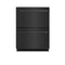 24 In. Touchstone 168 Can Outdoor-rated Dual Refrigerator Drawer With Black Stainless Steel Doors